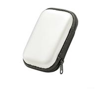 Étui de protection rigide en EVA pour RG35XX Plus R35S RGB20S R36S pour MIYOO pour MINI Plus, sac de rangement de voyage compact pour accessoires de console de jeu portable, noir (blanc)