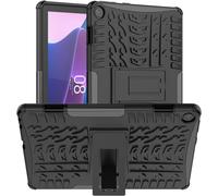 Étui De Protection Rigide En Polycarbonate Et Silicone Tpu Avec Fonction Support Pour Tablette Lenovo Tab M10 3ème Génération Tb-328fu/Tb-328xu Noir