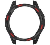 Étui de protection robuste pour Garmin Enduro 3 - Noir/Rouge