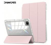 Étui de protection rose unicolore compatible avec A16 2025, Air 11/13, M3 2025, Mini 7 A17, Pro 2024, Air 11/13, M2 2024, Pro 11/13, M4 2024, Pro 12.9, 7/8/9 Gen, 10.2, 10th Gen, 10.9, Air 4/5, 10.9,