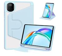 Étui de Protection Rotatif à 360° Compatible avec la Tablette Huawei Honor Pad X7 8,7 Pouces JMS-W09/L09 2025 : Coque arrière Rigide Transparente en Acrylique.(Sky Blue)