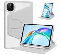 Étui de Protection Rotatif à 360° Compatible avec la Tablette Huawei Honor Pad X7 8,7 Pouces JMS-W09/L09 2025 : Coque arrière Rigide Transparente en Acrylique.(Gray)