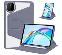 Étui de Protection Rotatif à 360° Compatible avec la Tablette Huawei Honor Pad X7 8,7 Pouces JMS-W09/L09 2025 : Coque arrière Rigide Transparente en Acrylique.(Lavender)