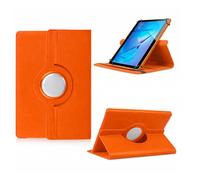 Étui de protection rotatif à 360° pour tablette Oukitel OT8 OKT3 OT9 OT11 OT12 tous les appareils de 10-10,1-11" - Avec fonction support - Orange