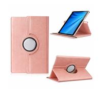 Étui de protection rotatif à 360° pour tablette Oukitel OT8 OKT3 OT9 OT11 OT12 tous les appareils de 10-10,1-11" - Avec fonction support - Rose doré