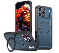 Étui de protection rotatif et pliable pour iP 17 Series - Housse de protection antichoc avec fonction magnétique - Bleu