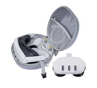 Étui de protection - Sac de transport portable anti-rayures pour la protection | Boîte de rangement rigide pour 3 contrôleurs de casque, adaptateur de câble, sangle, accessoires, cadeau