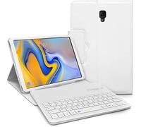 Étui de Protection - Samsung - Galaxy Tab A 10.5"" - Clavier Bluetooth Azerty - Blanc - Synthétique