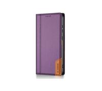Etui de Protection Samsung S24 Plus/ S25 Plus Anti-Fraude - Housse rabat avec Porte-Cartes - Fixation Magnétique - Violet