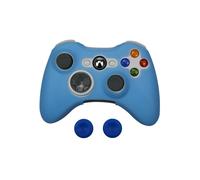 Étui de protection souple bleu pour manette sans fil/filaire Xbox 360