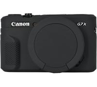 Étui de Protection Souple en Gel de Silicone pour Appareil Photo numérique Canon PowerShot G7x Mark ii/G7X2,Noir avec Bouchon d'objectif,Étui pour Appareil Photo(Q789)