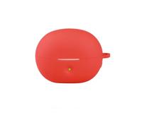 Étui de Protection Souple en Silicone pour Baseus Bowie MC2 Air Housse pour écouteurs sans Fil Anti-Rayures Antichoc Coque de Protection avec Mousqueton Accessoires Anti-poussière (Rouge)