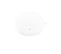 Étui de Protection Souple en Silicone pour Baseus Bowie MC2 Air Housse pour écouteurs sans Fil Anti-Rayures Antichoc Coque de Protection avec Mousqueton Accessoires Anti-poussière (Blanc)