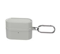 Étui de Protection Souple en TPU élastique pour Sony WF-1000XM6 écouteurs: Housse Douce pour la Peau, amortissant Les Chocs, résistante aux impacts et aux dommages, avec Mousqueton (Gris)