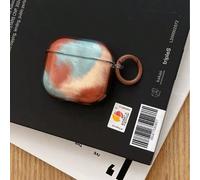 Étui de protection style coréen rétro avec motif tie dye assorti, compatible avec les écouteurs Apple sans fil Bluetooth 4, Pro 2, 3, 2 AirPods1/2,AirPods Pro,AirPods 3,AirPods Pro (2nd generation),Ai