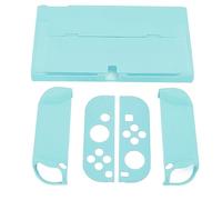 Étui de Protection Switch Color Shell, Protection Complète, Poignée Ergonomique, Couvercle du Boîtier de la Console de Jeu, avec Texture Exquise, Ajustement Précis et (Blue)