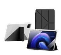 Étui de Protection Transparent Antichoc Compatible avec Huawei MatePad 11.5 2025 avec Porte-Stylo et Support Pliable Multi-Angles(Black)