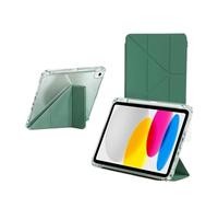 Étui de Protection Transparent Antichoc Compatible avec Huawei MatePad 11.5 S 2025 avec Porte-Stylo et Support Pliable Multi-Angles(Green)