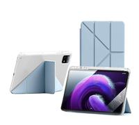 Étui de Protection Transparent Antichoc Compatible avec Huawei MatePad 12 X 2025 avec Porte-Stylo et Support Pliable Multi-Angles(Sky-Blue)