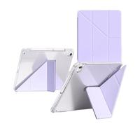 Étui de Protection Transparent Antichoc Compatible avec Huawei MatePad 12 X 2025 avec Porte-Stylo et Support Pliable Multi-Angles(Taro-Purple)