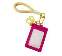 Étui de protection transparent double couche avec cordon réglable en cuir PU imperméable pour l'école, le bureau