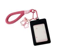 Étui de protection transparent double couche avec cordon réglable en cuir PU imperméable pour l'école, le bureau