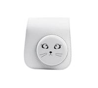Étui de protection transparent pour appareil photo Instax Mini 11 9 8,housse de sac de transport avec sangle initiée - Type White-Big Eye Cat