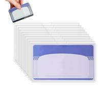 Étui de protection transparent pour carte de sécurité sociale - Housse transparente imperméable pour cartes en PVC | Accessoire fin pour permis de conduire, protection pour étudiants et professionnels