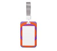 Étui de protection transparent transparent avec impression circulaire orange pour supermarchés et bureaux