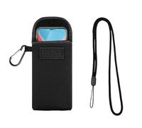 Étui de protection universel en néoprène avec mousqueton et cordon tour de cou - Étui de protection pour smartphone jusqu'à 6,9" (18 x 10,5 cm) - Idéal pour iPhone, Samsung Galaxy, Google Pixel
