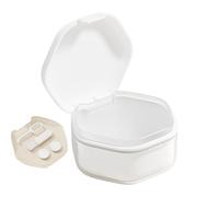 Étui de prothèse complet pour prothèse, Boîte de prothèse portable, Coupe de prothèse anti-fuite avec couvercle | Étui de prothèse étanche, récipient de prothèse pour c, blanc, riferimento alla