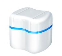 Étui De Prothèse De Voyage - De Nettoyant Pour Prothèse Amovible - Tasse De Bain Pour La Prothèse, Tasse De Garde De L'usure Pour Bouclier En Caoutchouc, Dents Artificielles