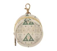 Étui de rangement avec fermeture éclair et clip pour porte-monnaie Motif soldats Casse-noisettes Beige Vert