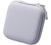Étui de rangement carré en EVA pour lecteur SSD, câble USB, chargeur d'accessoires, pochette électronique portable avec fermeture sécurisée, sac de voyage rigide résistant aux chocs pour (PU)
