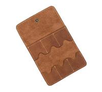 Étui de rangement compact pour médiators de guitare acoustique, étui de rangement en cuir vintage, organisation sans effort (10 x 6 cm)
