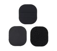 Étui de rangement créatif pour AirTag - Housse sécurisée en microfibre avec poche en maille pour la protection de voyage et de la maison 4,5 x 4 cm (noir)