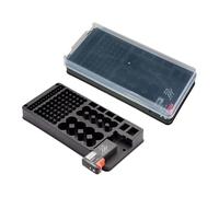 Étui de rangement de batterie - Blindage étanche à 116 grilles - Réservoir d'énergie portable - Accessoire de tri de cellule - Bloc de support pour plateau - Cadre de mouvement - Pour travaux ménagers
