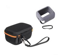 Étui de rangement de protection compatible avec haut-parleur JBL GO 4 - Étui de voyage en EVA résistant avec design sécurisé sur mesure (orange + gris)