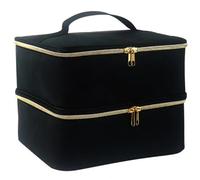 Étui de Rangement de Vernis à Ongles, Organisateur Vernis à Ongles Double Couche, Sac Transport Portable Amovible capacité