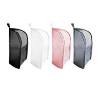 Étui de rangement de voyage en maille de nylon avec fermeture éclair, trousse de maquillage, trousse de toilette, outils de dentifrice, brosse à dents cosmétique, petite housse, pochette de voyage,