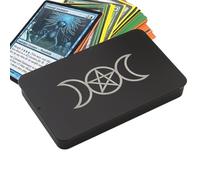 Étui de rangement en fer pour cartes de tarot de taille standard - Boîte de rangement légère et portable pour adolescents, jeunes, femmes, hommes, athlètes