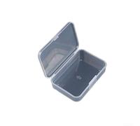 Étui de rangement en plastique transparent pour petits composants, y compris vis, fils et divers accessoires pour un rangement facile (5,5 x 5,5 x 2 cm)