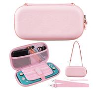 Étui de rangement étanche en PU, boîte de voyage pour Switch Lite, coque rose Sakura, sac de transport Portable pour Switch OLED switch
