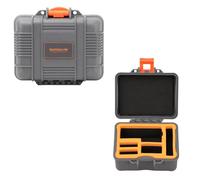 Étui de rangement étanche pour DJI Osmo Action 5 Pro/4/3, mini étui de sécurité pour caméra d'action DJI avec 2 batteries, câble de charge rapide et accessoires, gris, Unisexe