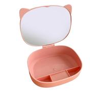 Étui de rangement miroir de voyage pour rouges à lèvres, pinceaux, outils cosmétiques, besoins de voyage, a