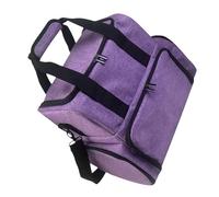 Étui de rangement multifonction pour vernis à ongles avec capacité pour bouteilles, séchoir à ongles et plusieurs poches à outils, violet