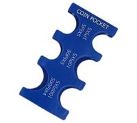 Étui de rangement polyvalent pour pièces de monnaie avec des designs élégants et des divisions personnalisables pour une gestion efficace des pièces, bleu, Taille unique