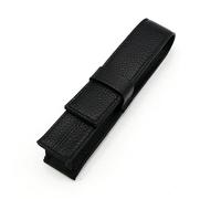 Étui de Rangement Portable en Cuir pour stylos, Étui à Stylo Plume en Cuir Portable Multicolore 16x3x3cm(Black)