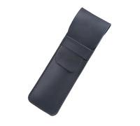 Étui de Rangement Portable en Cuir pour stylos, Trousse à stylos et Crayons en Cuir Multicolore(Black-s)