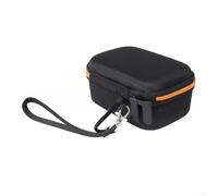 Étui de rangement portable en EVA pour haut-parleur JBL - Sac de transport compact résistant aux chocs avec coque rigide robuste, housse résistante à la poussière et aux rayures, noir, 15 x 10 x 7 cm